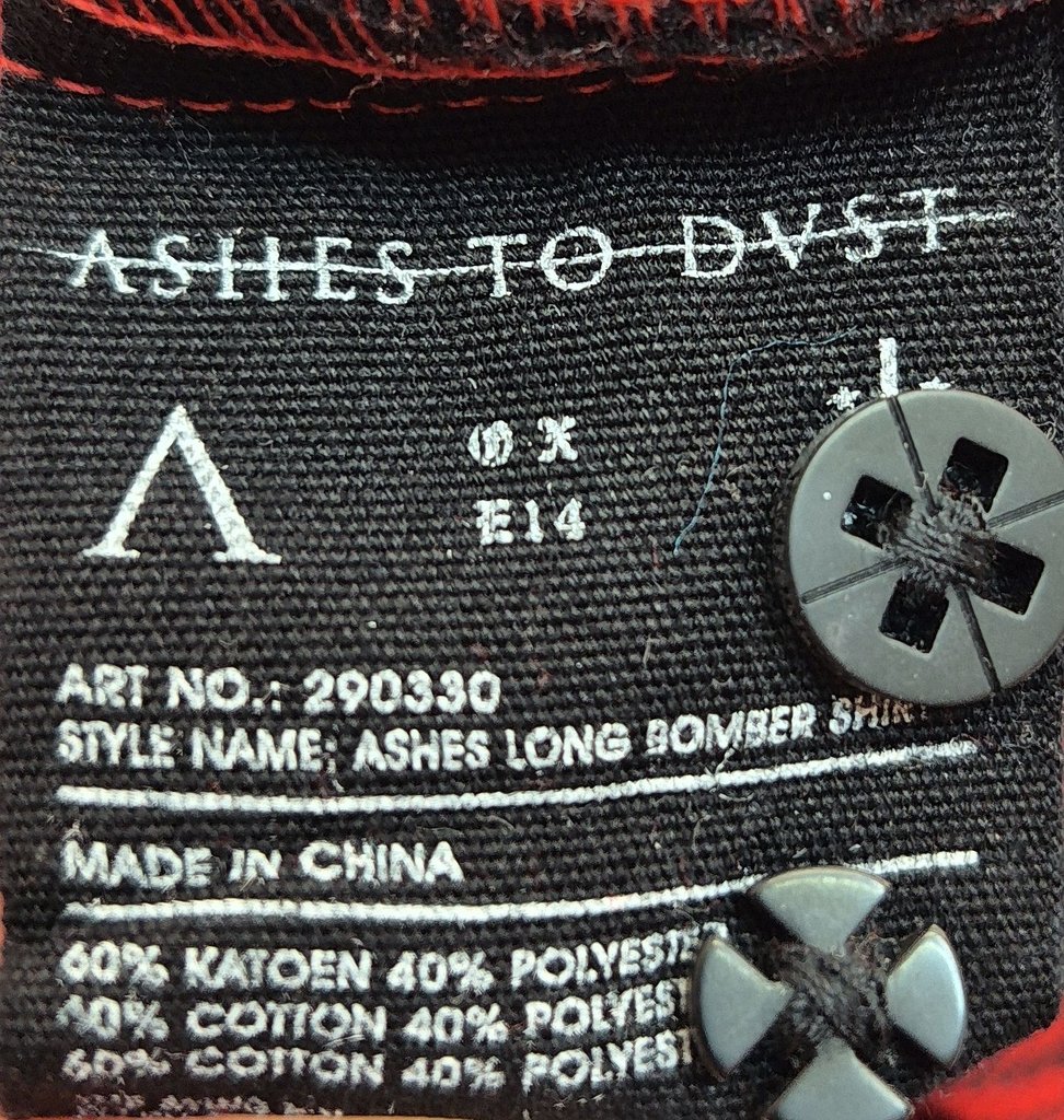 Рубашка мужская  ASHES TO DVST, фото 4