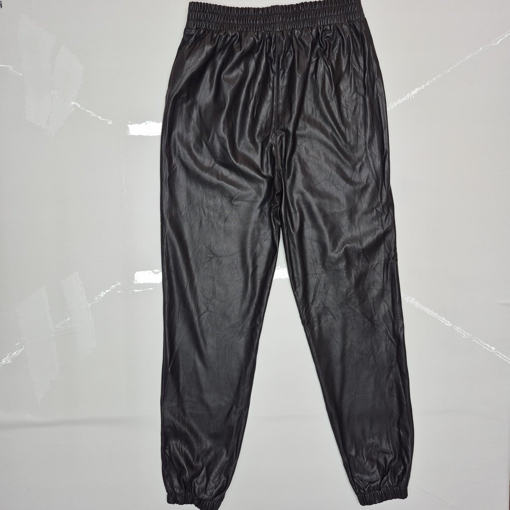 Женские брюки NEW LOOK, из эко-кожи (чёрные), фото 2