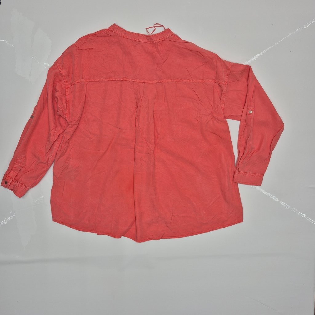 Женская рубашка ZARA, кораллового цвета, фото 2